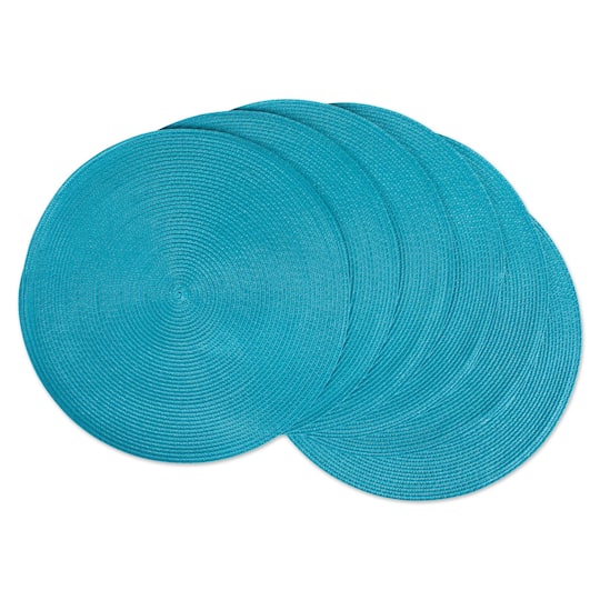 DII® Round Plastic Woven Placemats